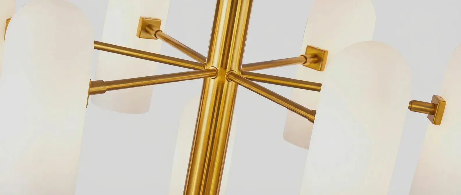 Brushed metal furniture detail